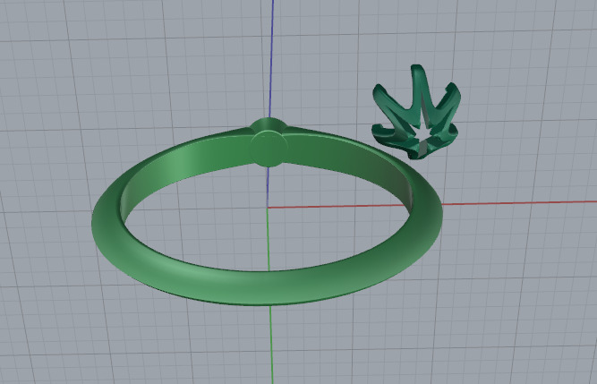 Solitaire ring Model 7480 3D print model_4