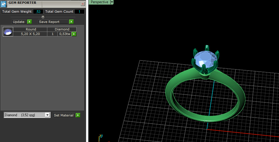 Solitaire ring Model 7480 3D print model_7
