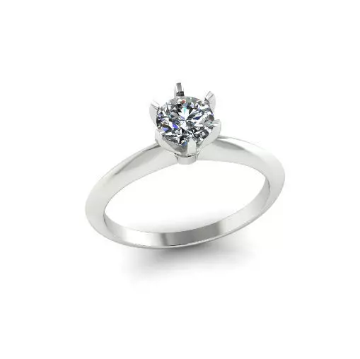 Solitaire ring Model 7480 3D print model_0