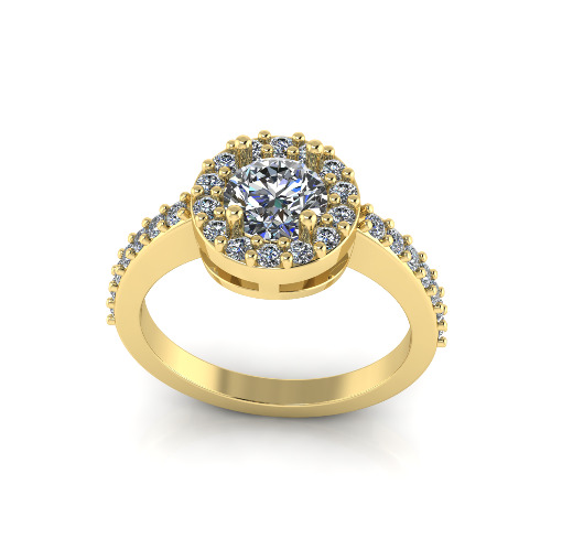 Solitaire ring Model 7478 3D print model_1