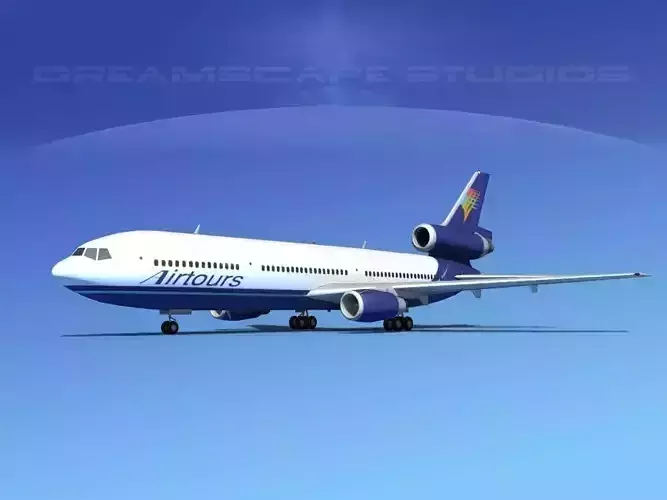 Douglas DC-10 Air Tours 3D model