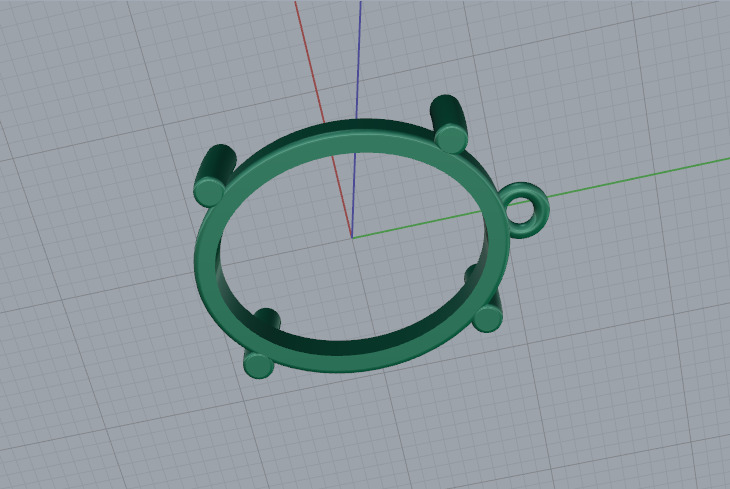 Pendant Model 7468 3D print model_4