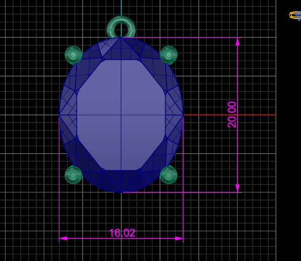 Pendant Model 7468 3D print model_7