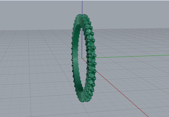 Ring Model 7466 3D print model_3