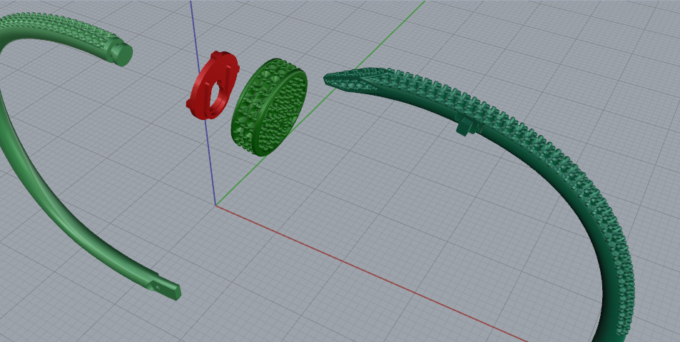 Bracelet cart Model 7465 3D print model_4