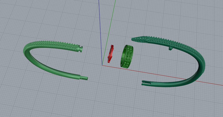 Bracelet cart Model 7465 3D print model_2
