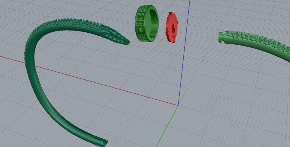 Bracelet cart Model 7465 3D print model_3