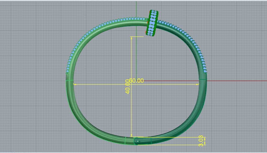 Bracelet cart Model 7465 3D print model_5