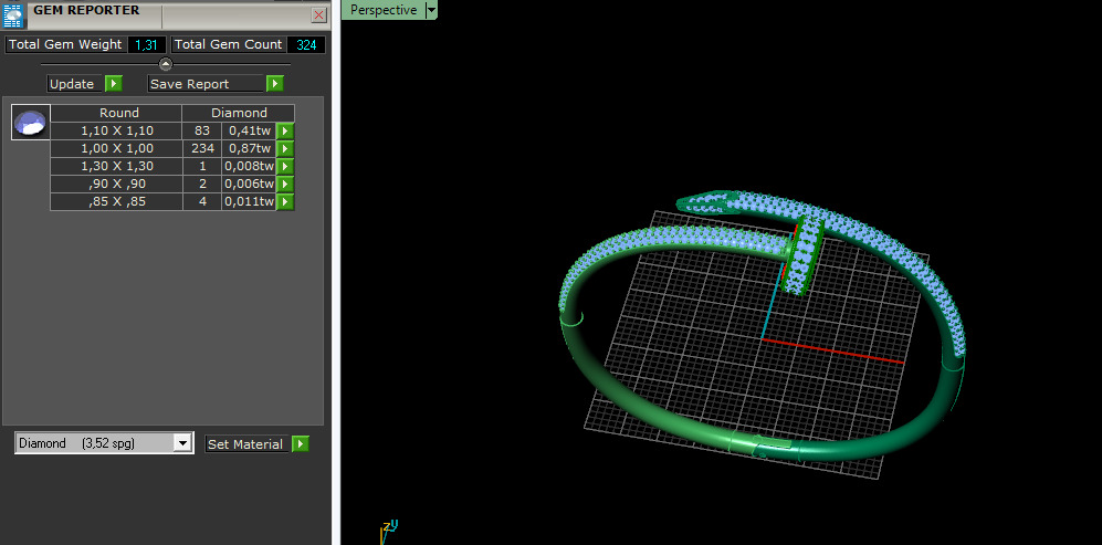 Bracelet cart Model 7465 3D print model_7