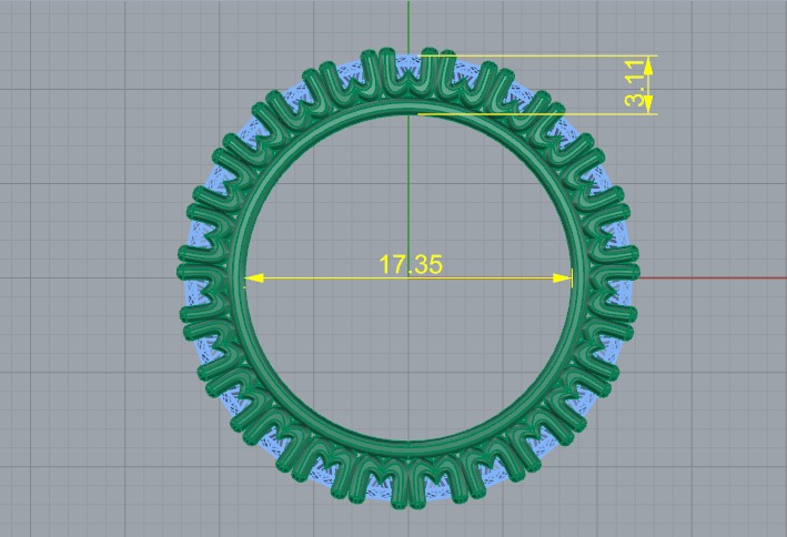 Ring Model 7461 3D print model_5