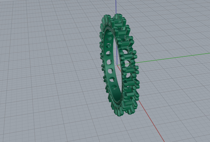 Ring Model 7461 3D print model_3
