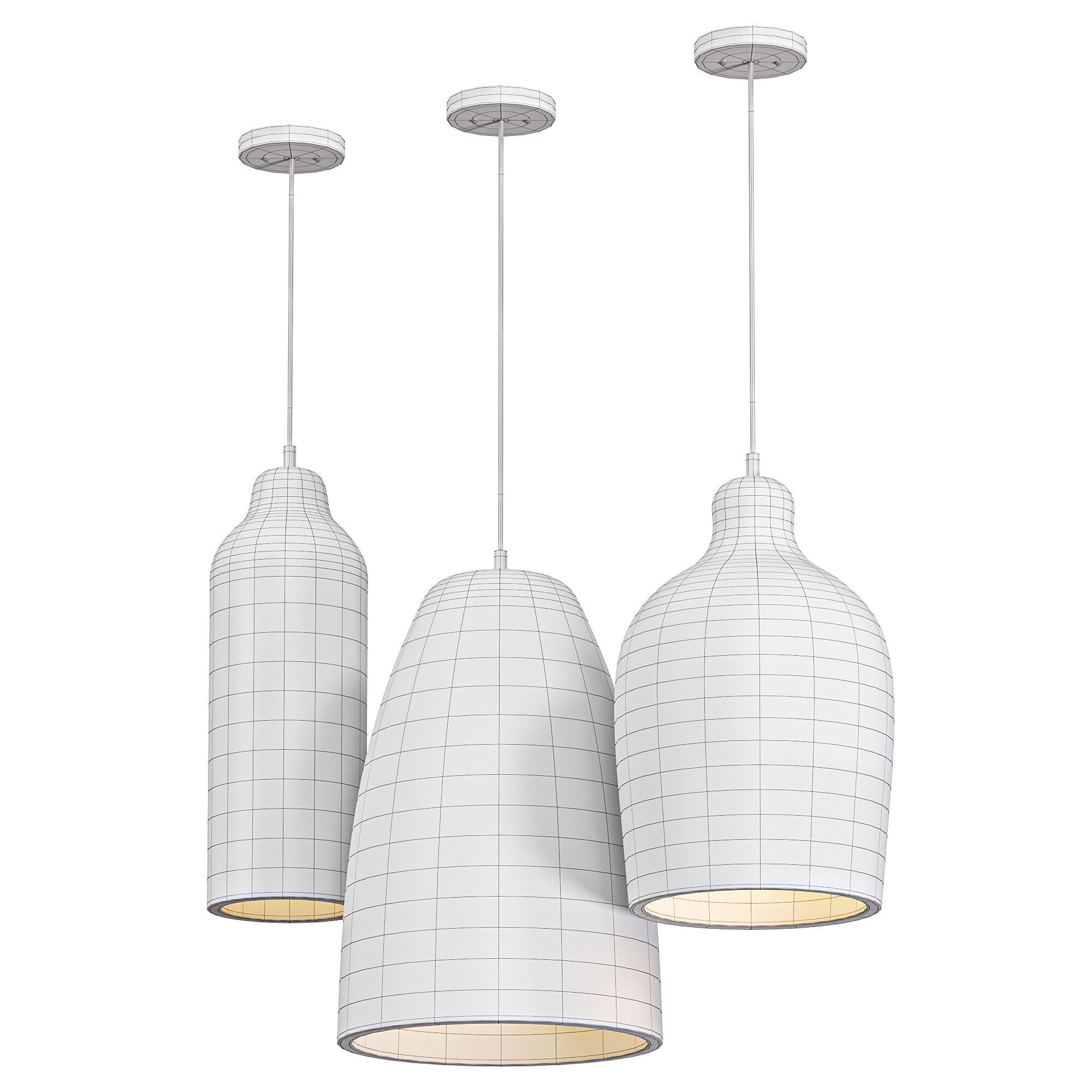 1Hh Pendant Light by Vakkerlighting Low-poly 3D model_4