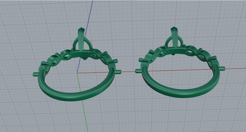 Ring marquise Model 7457 3D print model_4