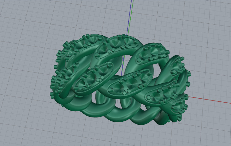 Ring chain Model 7451 3D print model_2