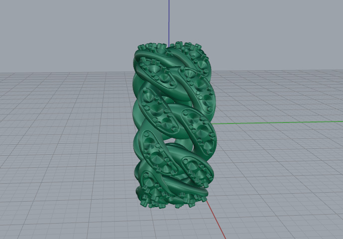 Ring chain Model 7451 3D print model_3