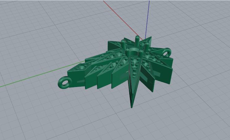 Stern pendant Model 7448 3D print model_3