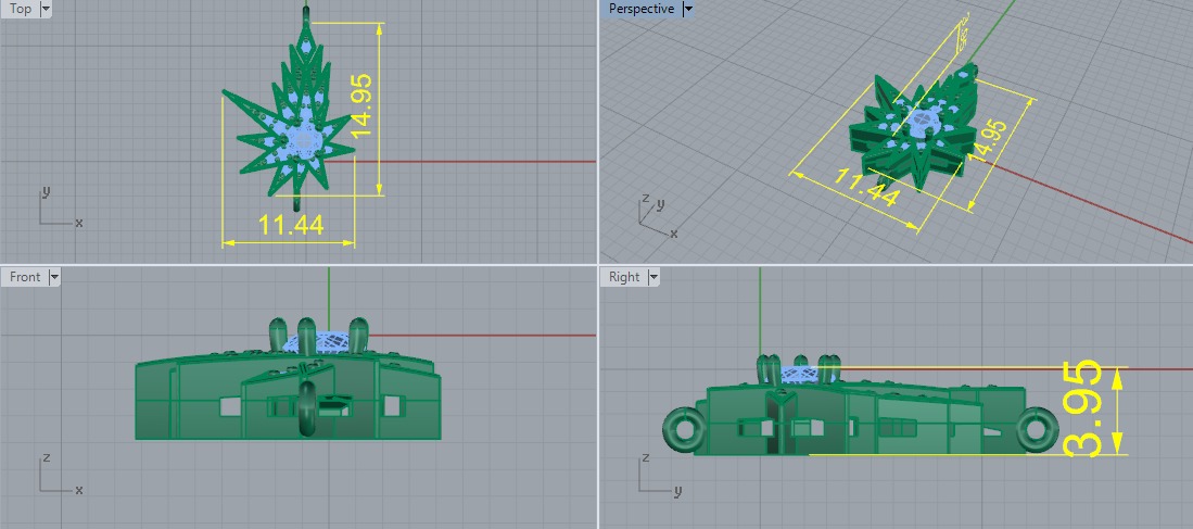 Stern pendant Model 7448 3D print model_5