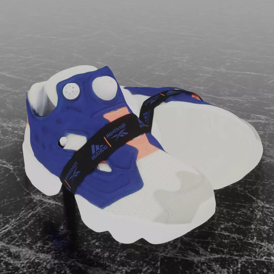 REEBOK X ADIDAS INSTAPUMP FURY BOOST 3D SHOES Low-poly 3D model