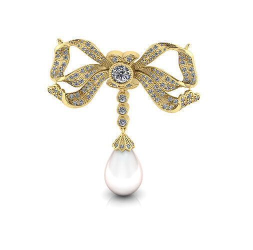 Bow pendant Model 7443 3D print model