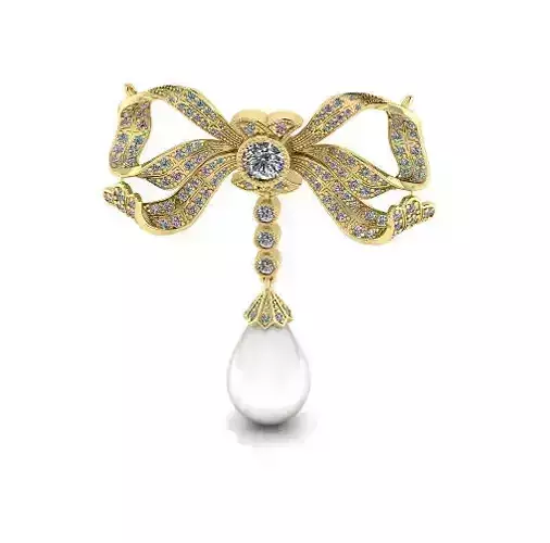 Bow pendant Model 7443 3D print model