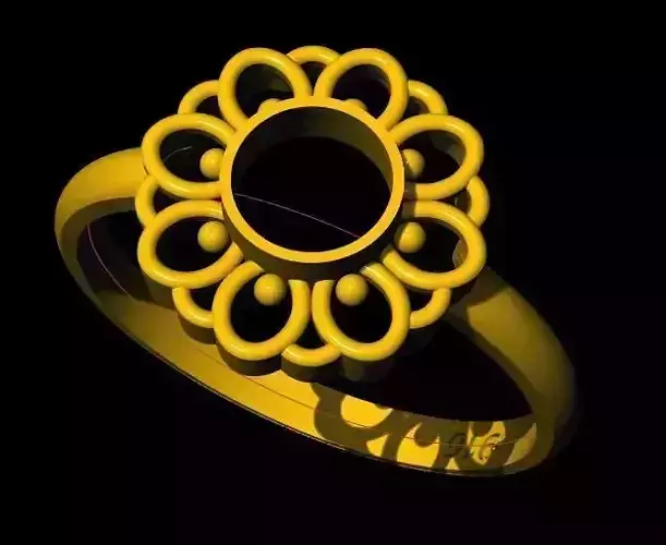 flower ring 3dm file
