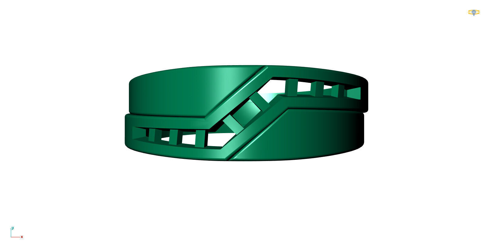 Jewelry 3D Models with render and 3dm stl - R-3939 3D print model_1