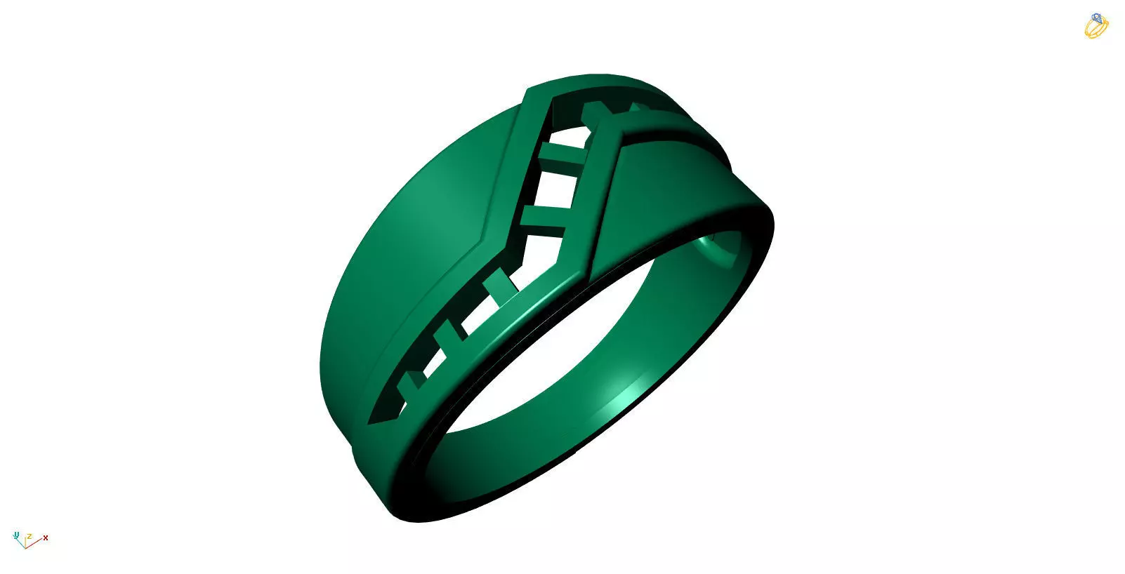 Jewelry 3D Models with render and 3dm stl - R-3939 3D print model_0
