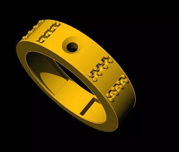 solitaire ring 3dm file 3D print model