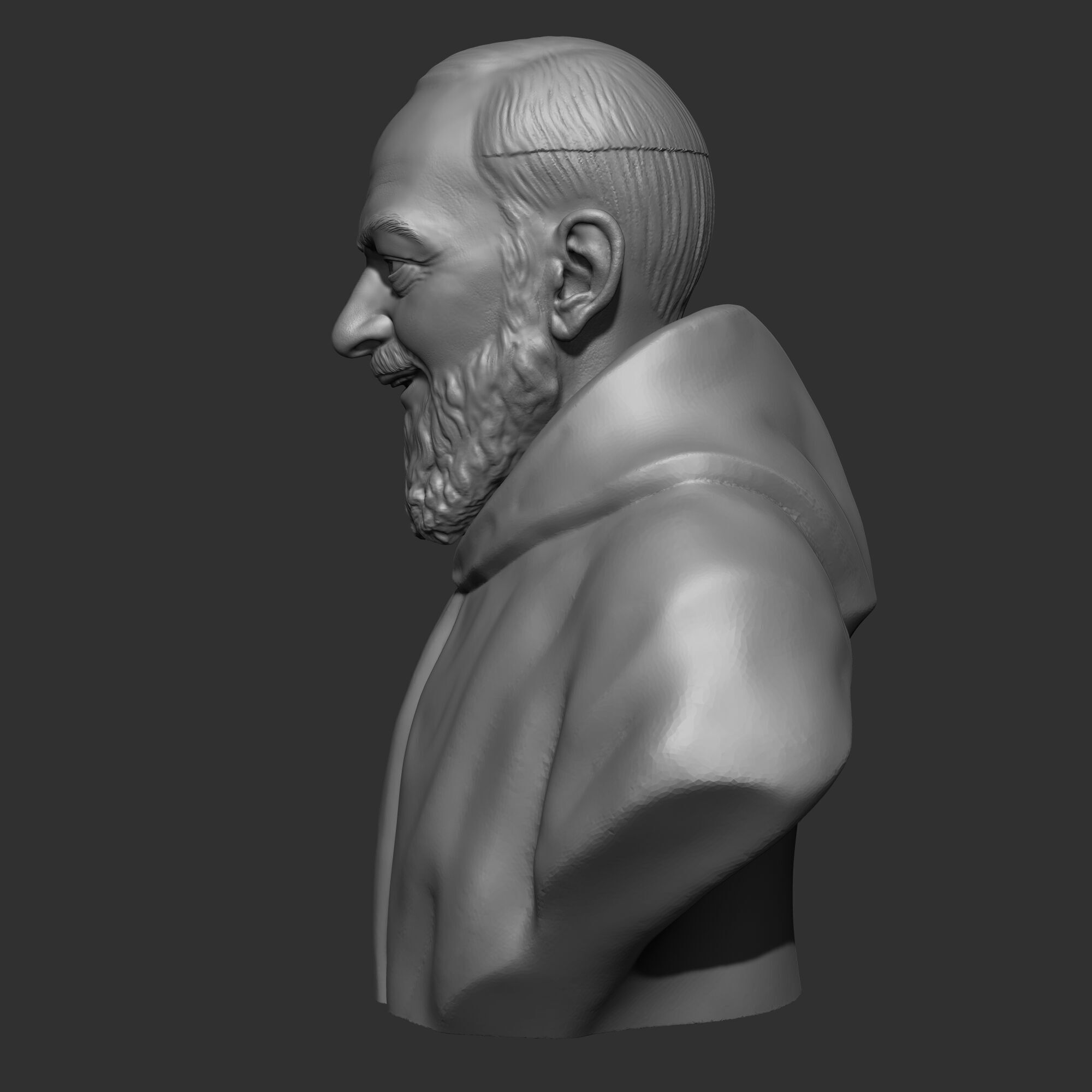 Padre Pio 3D print model 3D print model_4