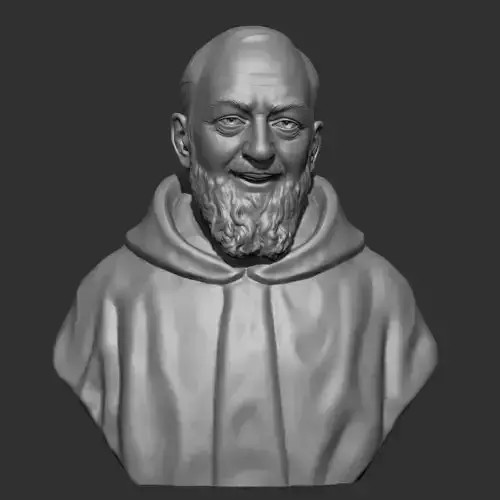 Padre Pio 3D print model 3D print model