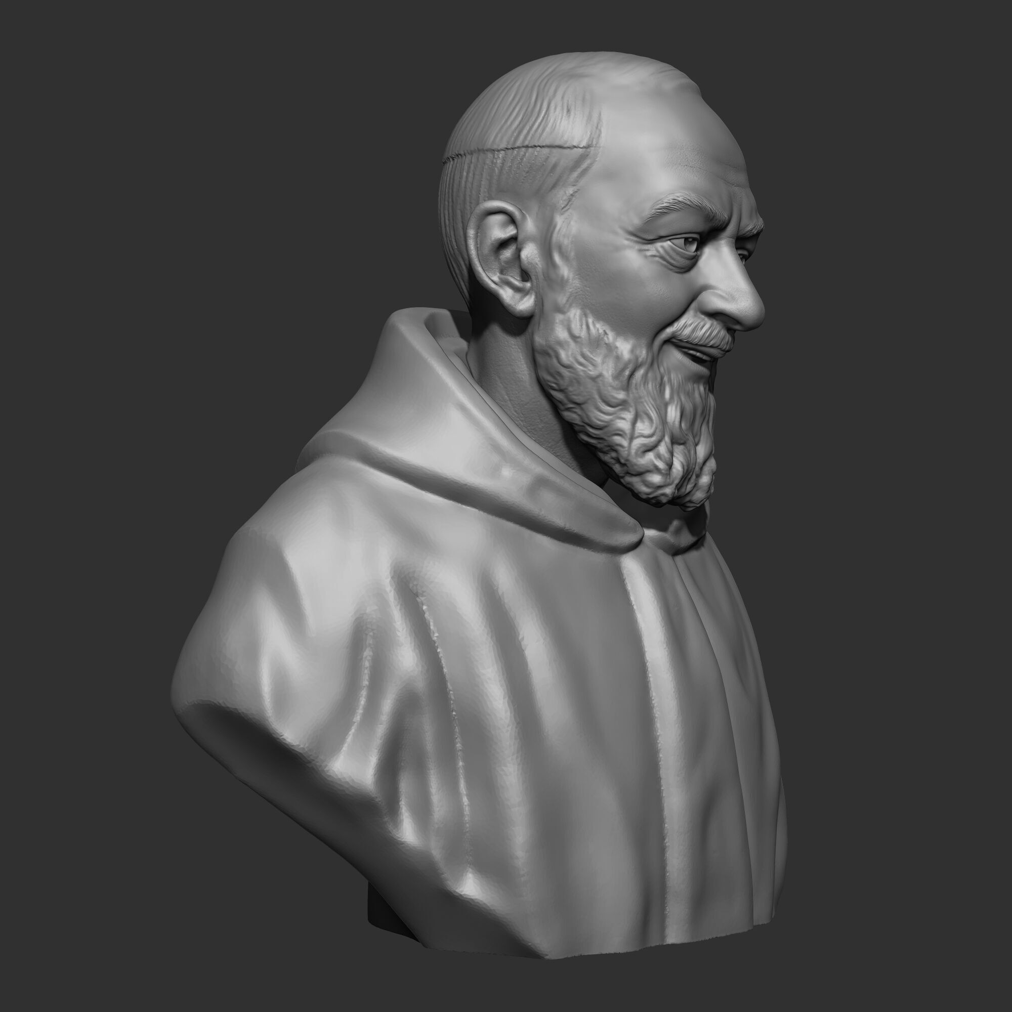 Padre Pio 3D print model 3D print model_7