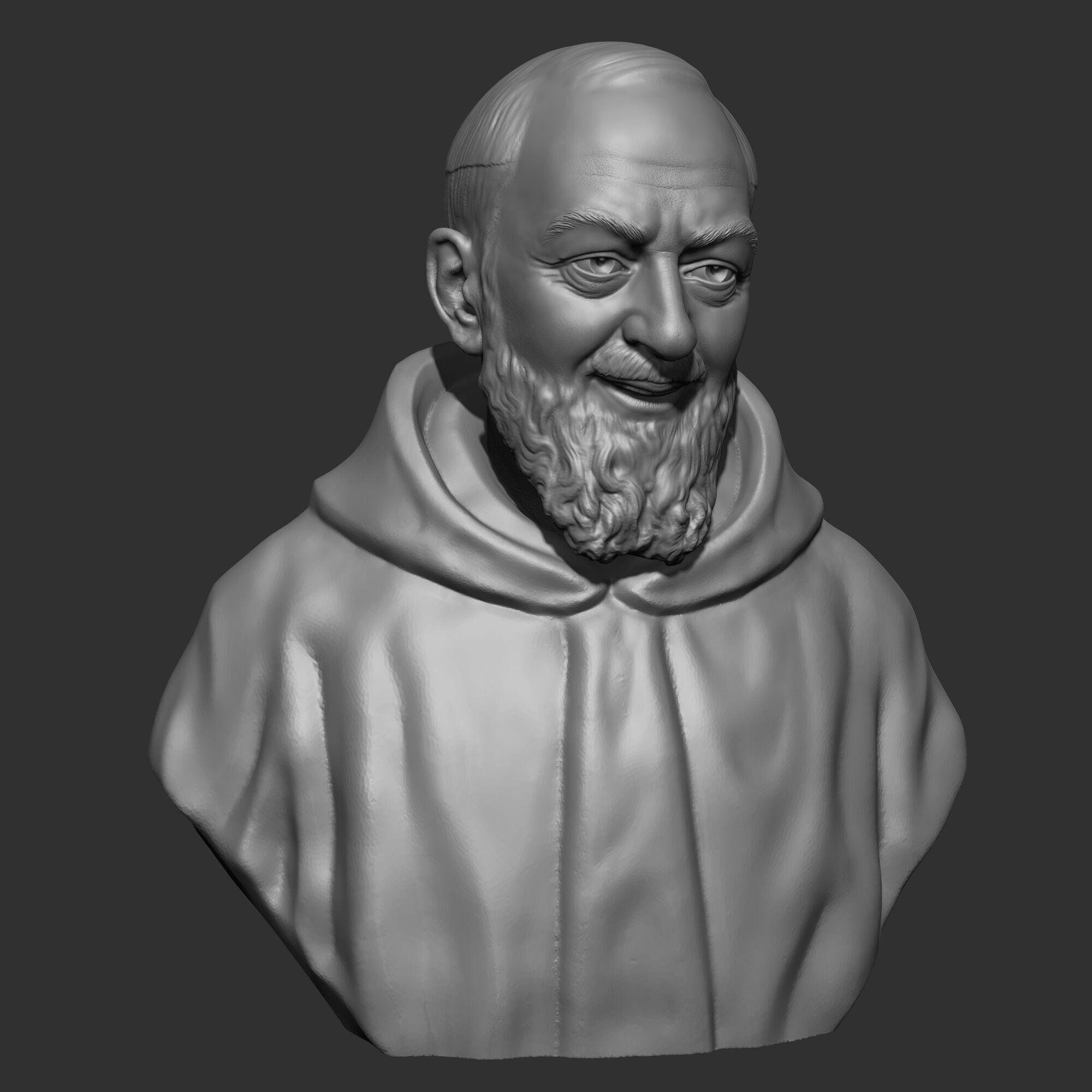 Padre Pio 3D print model 3D print model_8