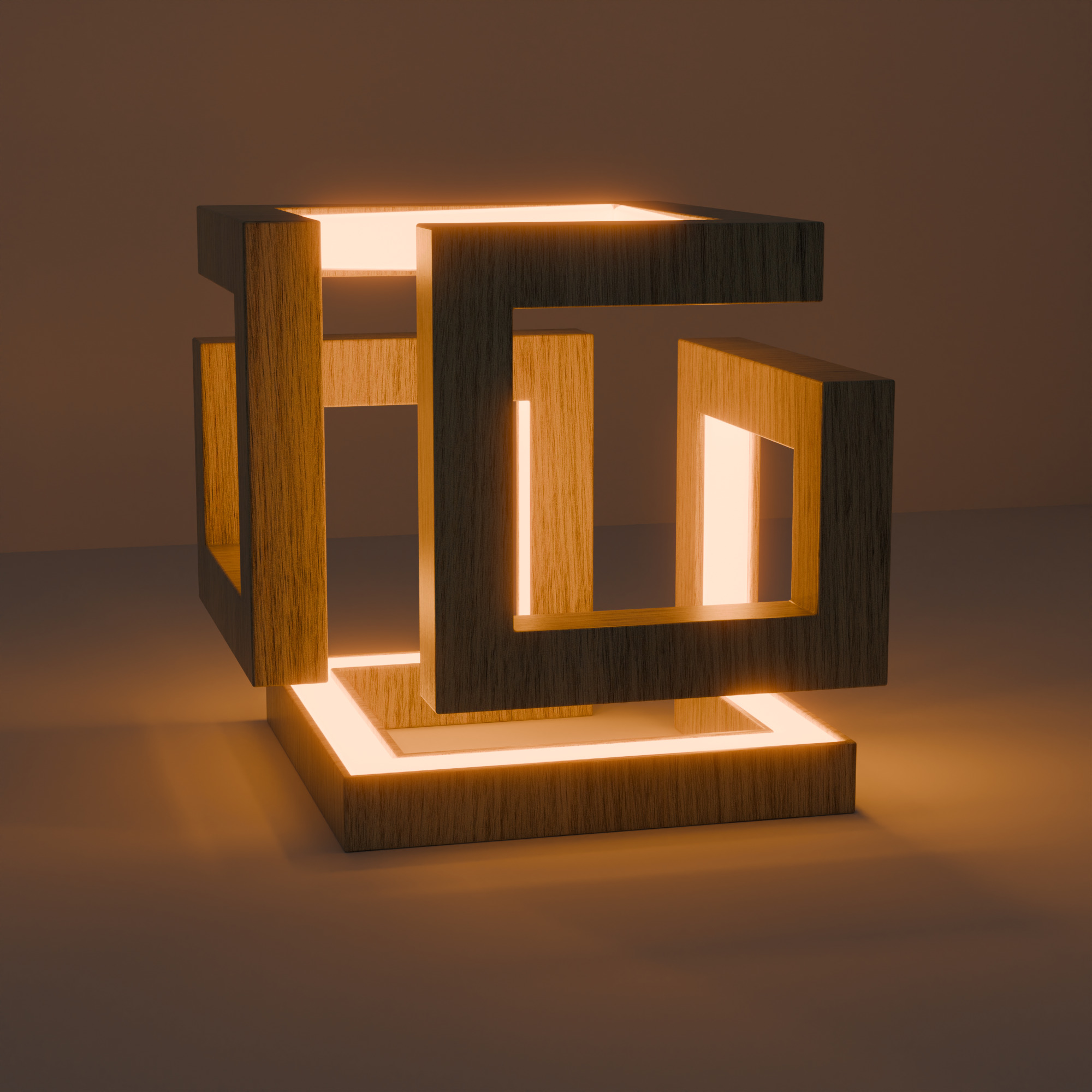 Modell of lamp for interior Free low-poly 3D model_4