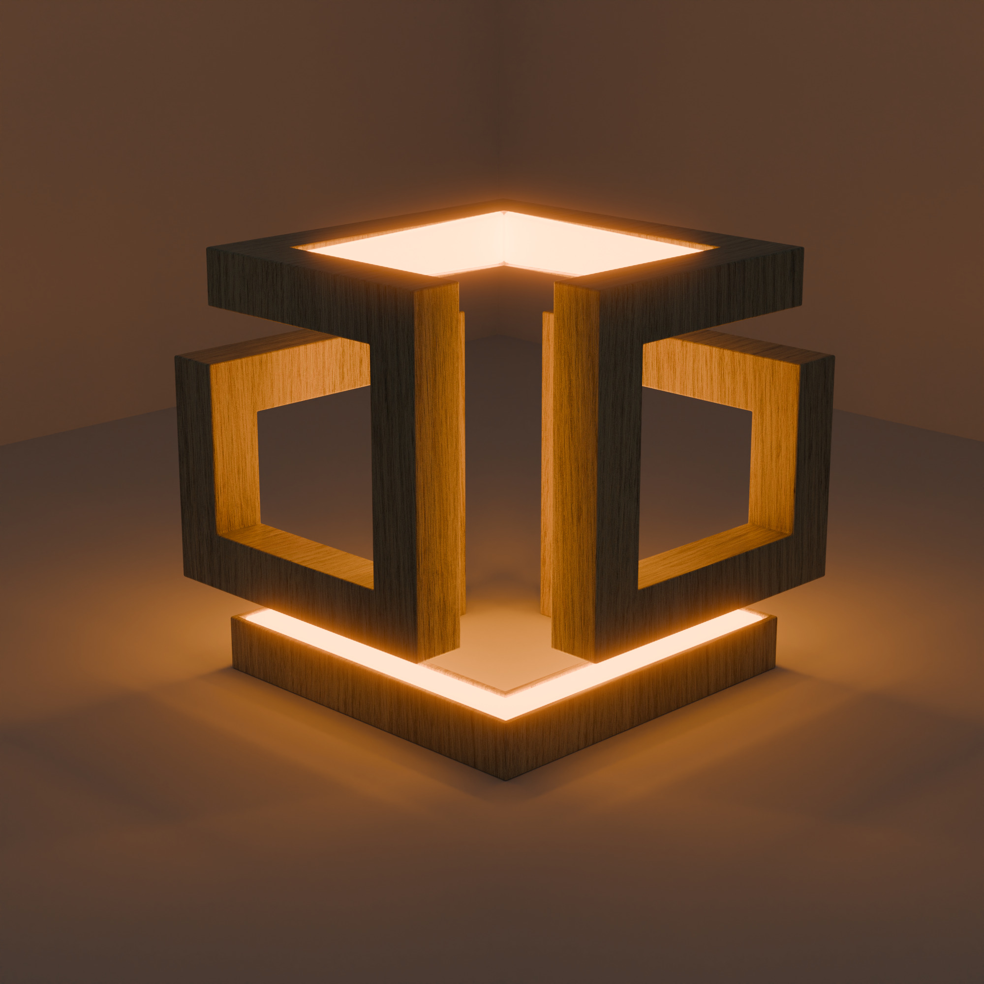 Modell of lamp for interior Free low-poly 3D model_3