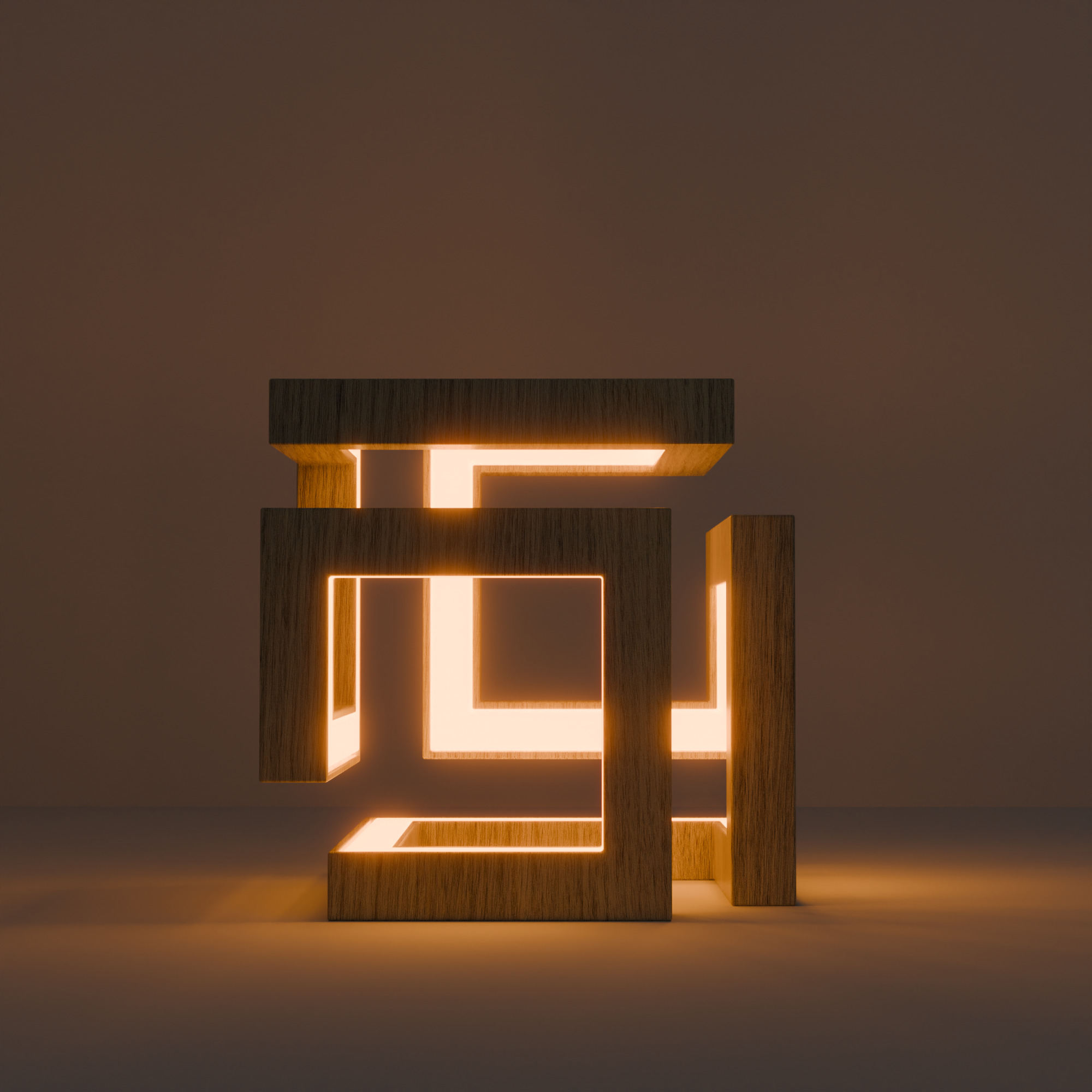 Modell of lamp for interior Free low-poly 3D model_2