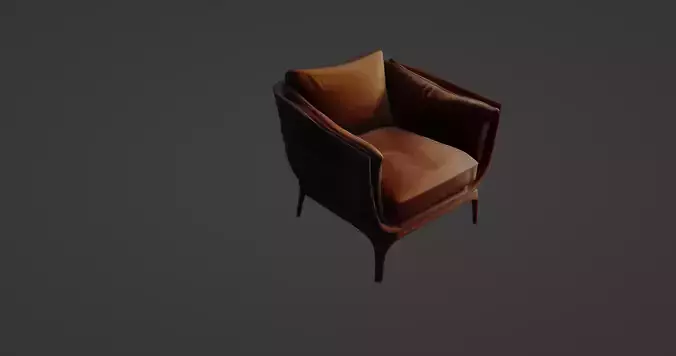 Elegant Vintage Leather Armchair