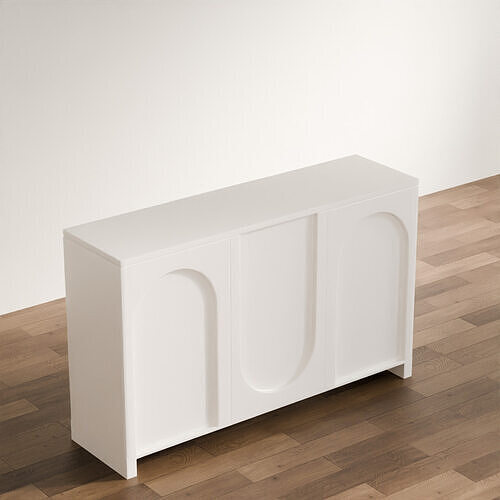 Modern Sculptural Console Table  Low-poly 3D model