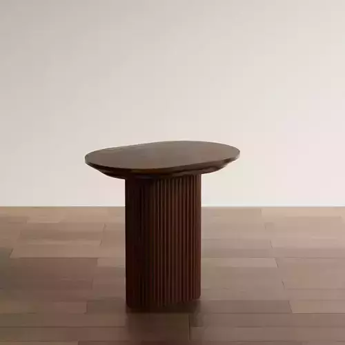 Modern Round Fluted Coffee Table