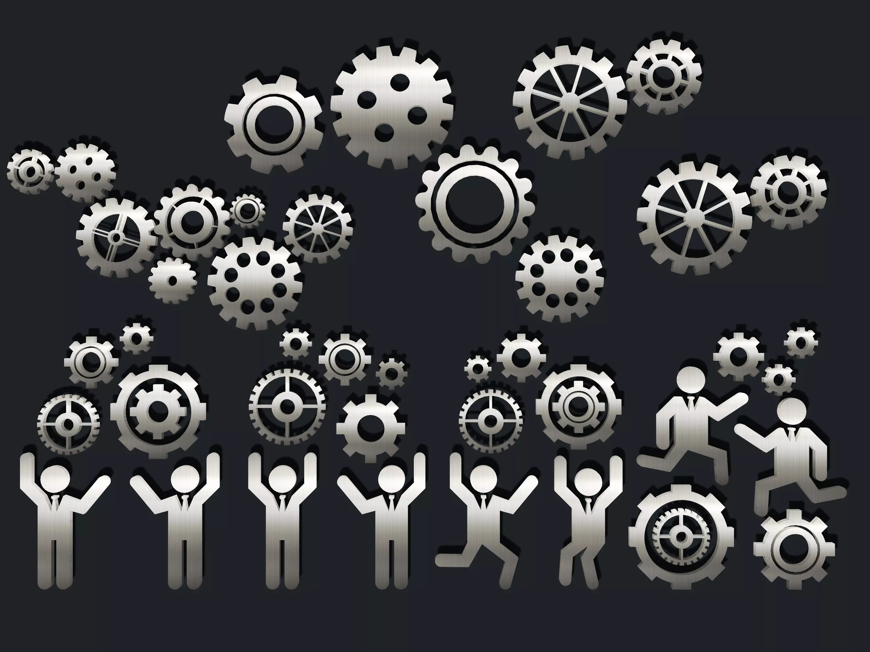 cogwheel Low-poly 3D model_0