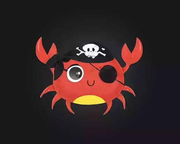 Pirate Crab Adventure A Claw-Some Journey Awaits 3D model