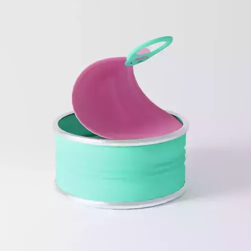 empty can shaped holder