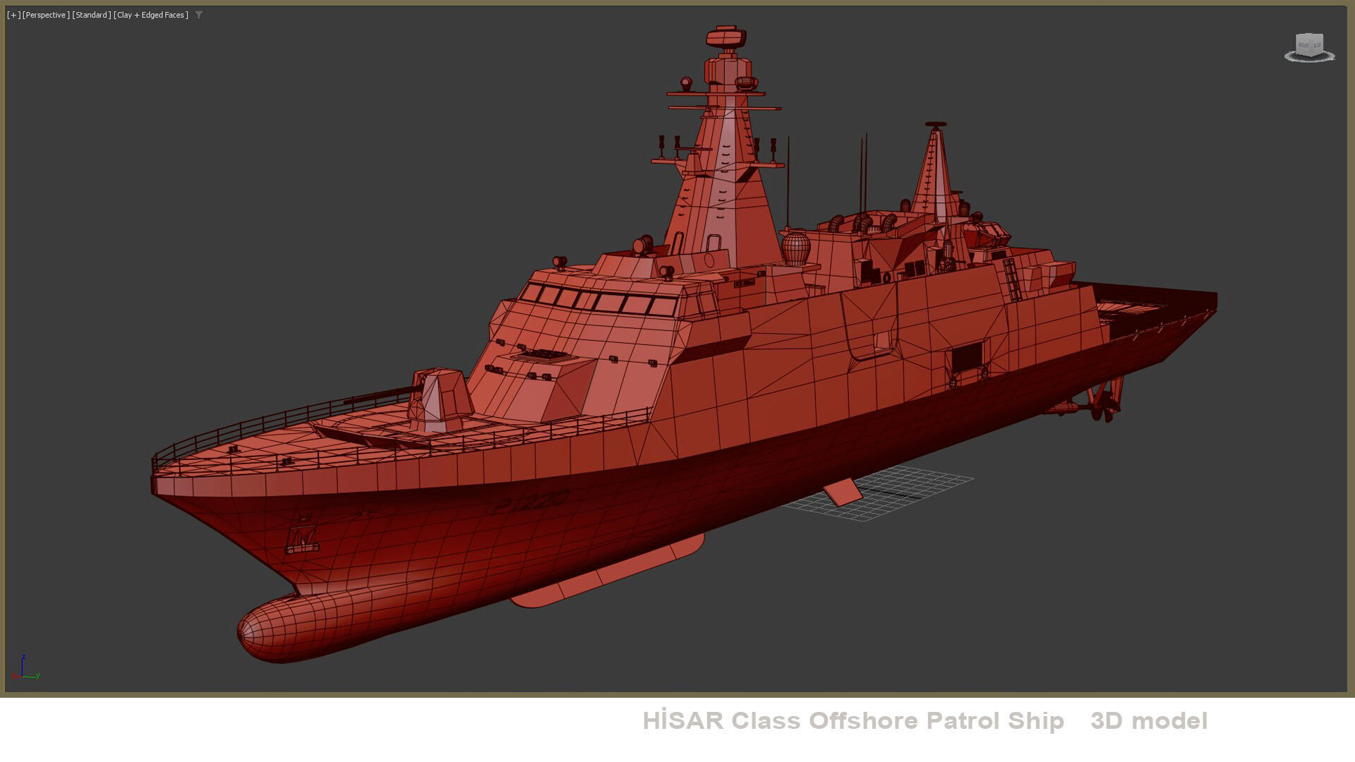 TCG HISAR Class Offshore Patrol Ship 3D model_19