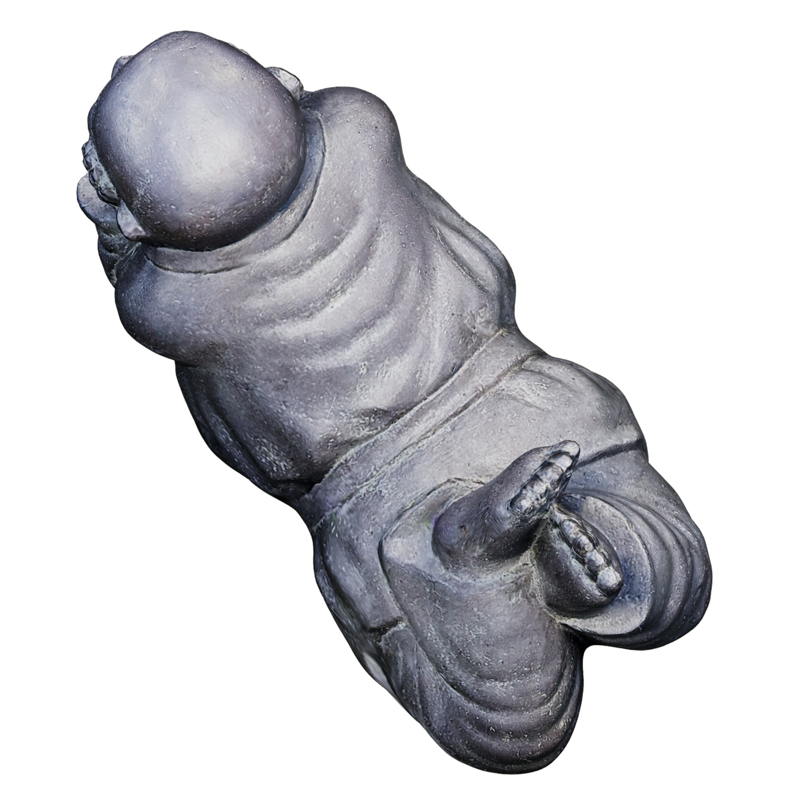 Garden sculpture Little Buddha 3D model_4