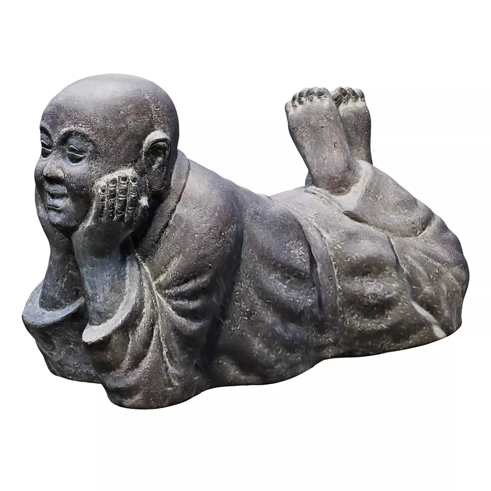 Garden sculpture Little Buddha 3D model_0