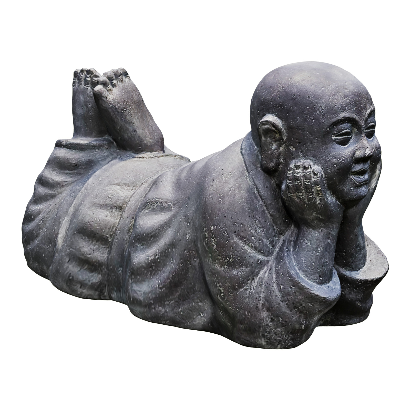 Garden sculpture Little Buddha 3D model_1