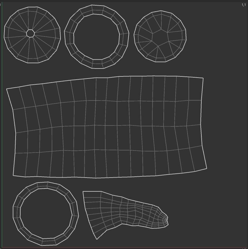 Firecracker Low Poly Stylized Low-poly 3D model_6