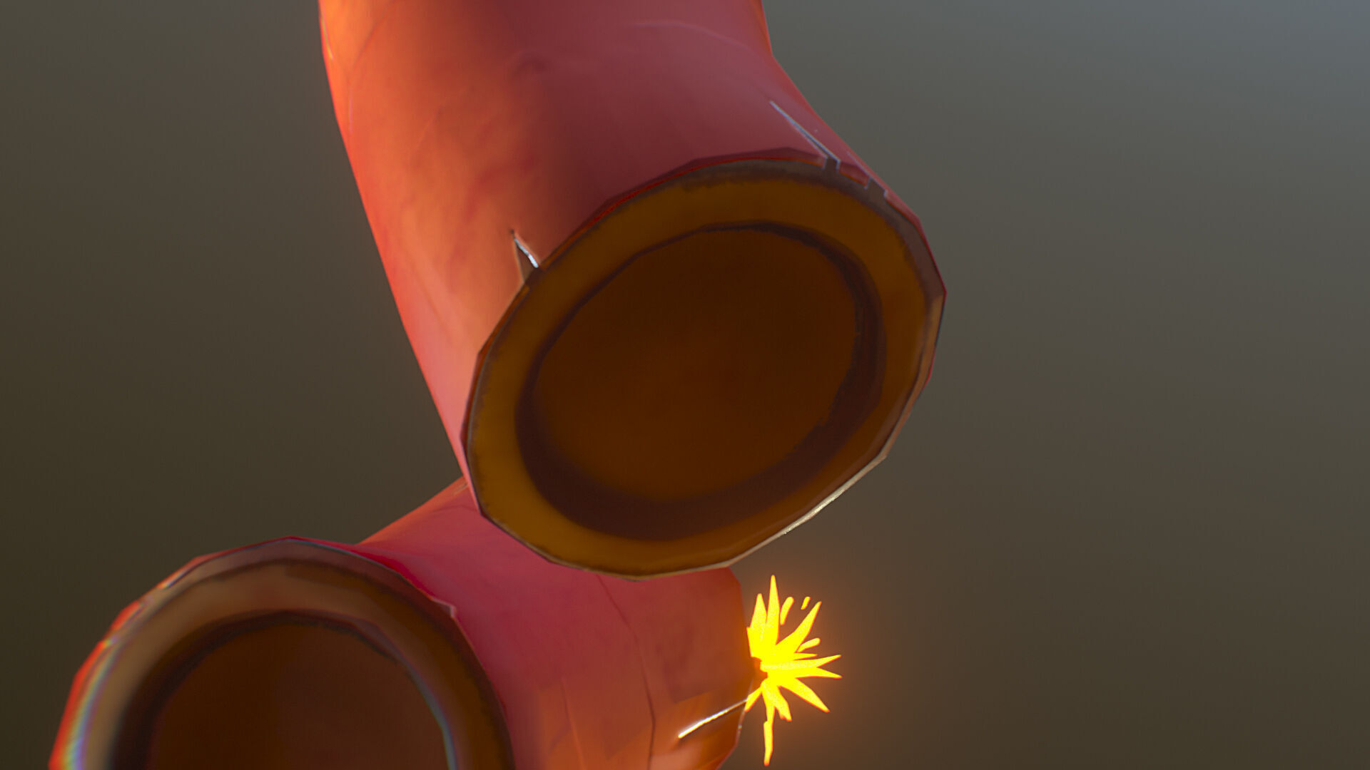 Firecracker Low Poly Stylized Low-poly 3D model_4
