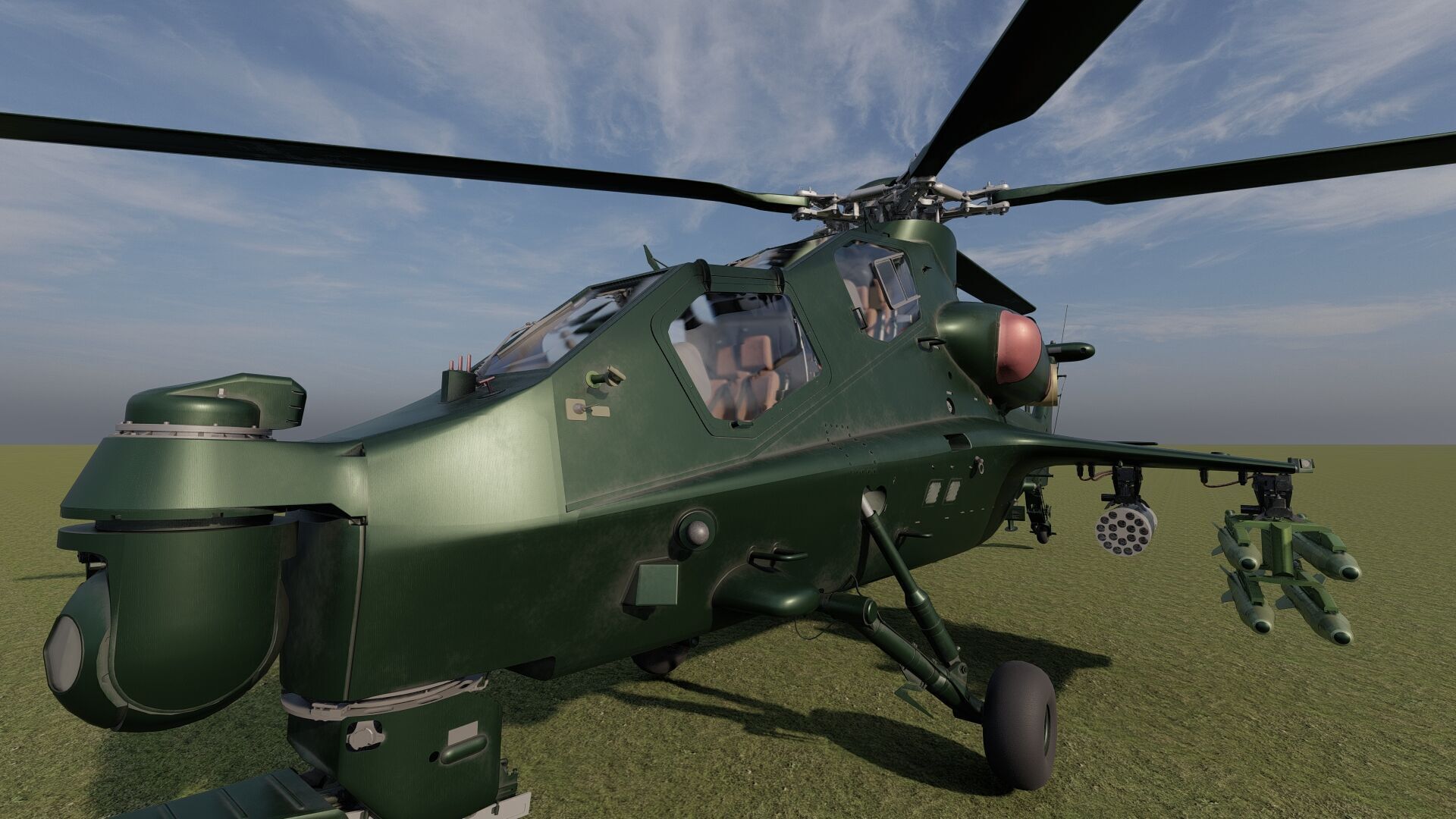 Changhe Z-10  3D model_15