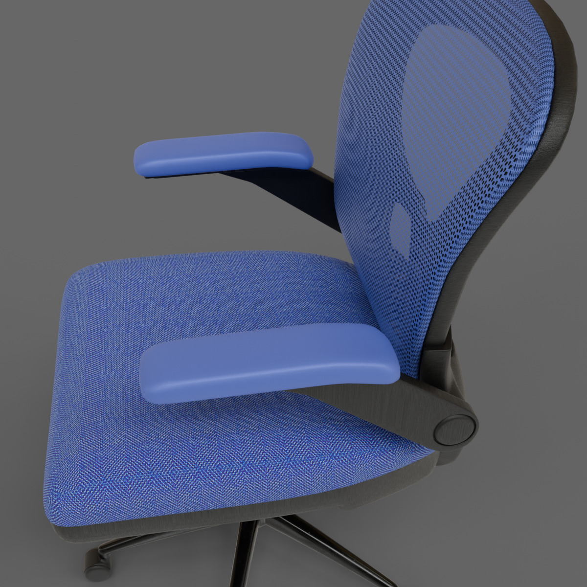 computer chair 07 Low-poly 3D model_12
