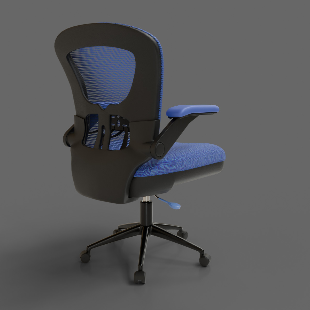 computer chair 07 Low-poly 3D model_4